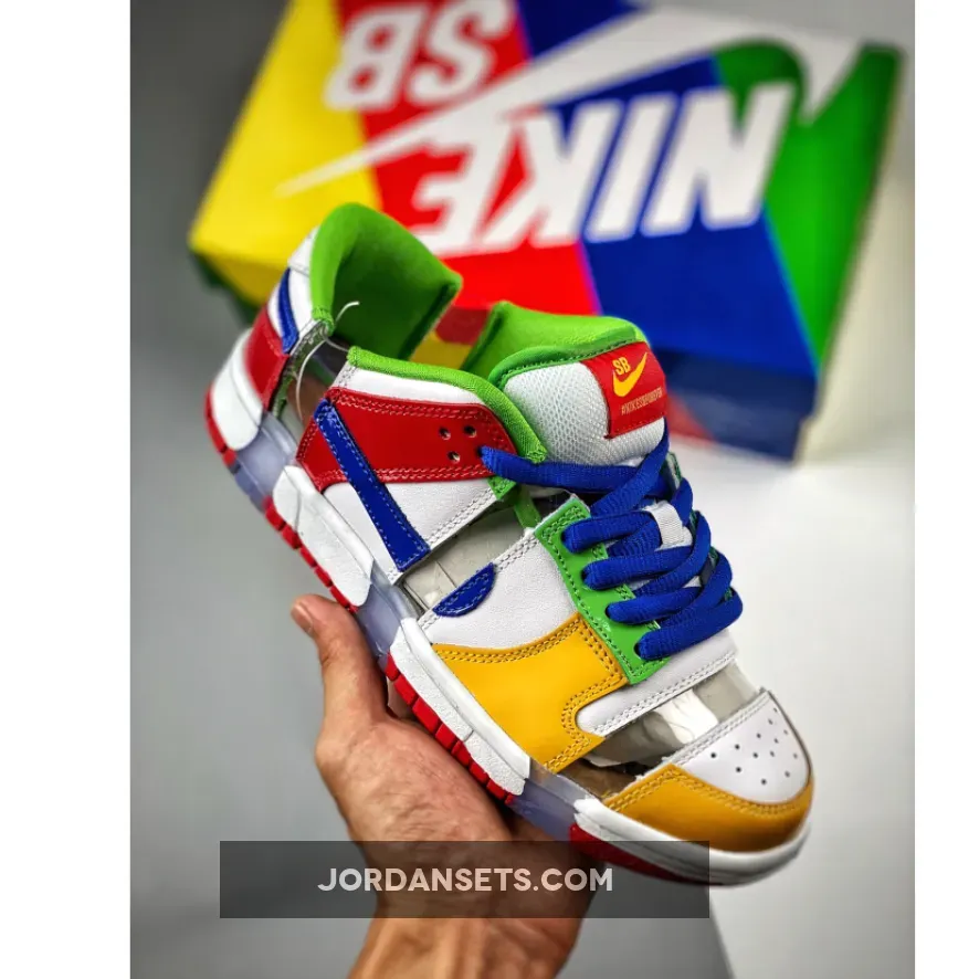 eBay x Nike SB Dunk Low Sandy Bodecker White/Red-Blue #ebay shoes nike