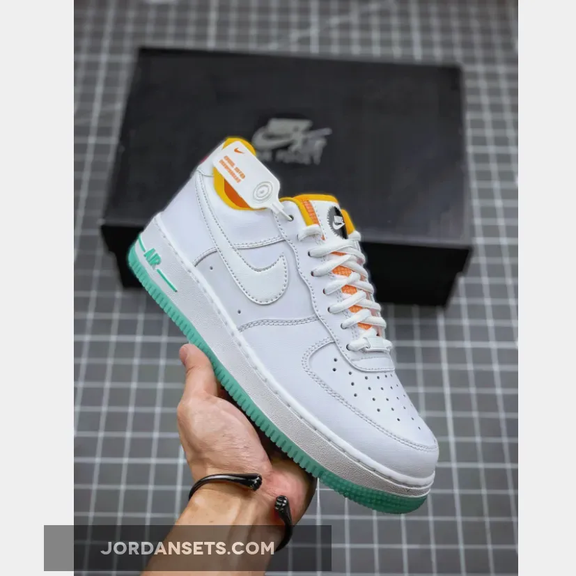 Nike Air Force 1 Low White/Dark Sulfur/Hyper Pink/White CZ8132-100 / clear air force 1