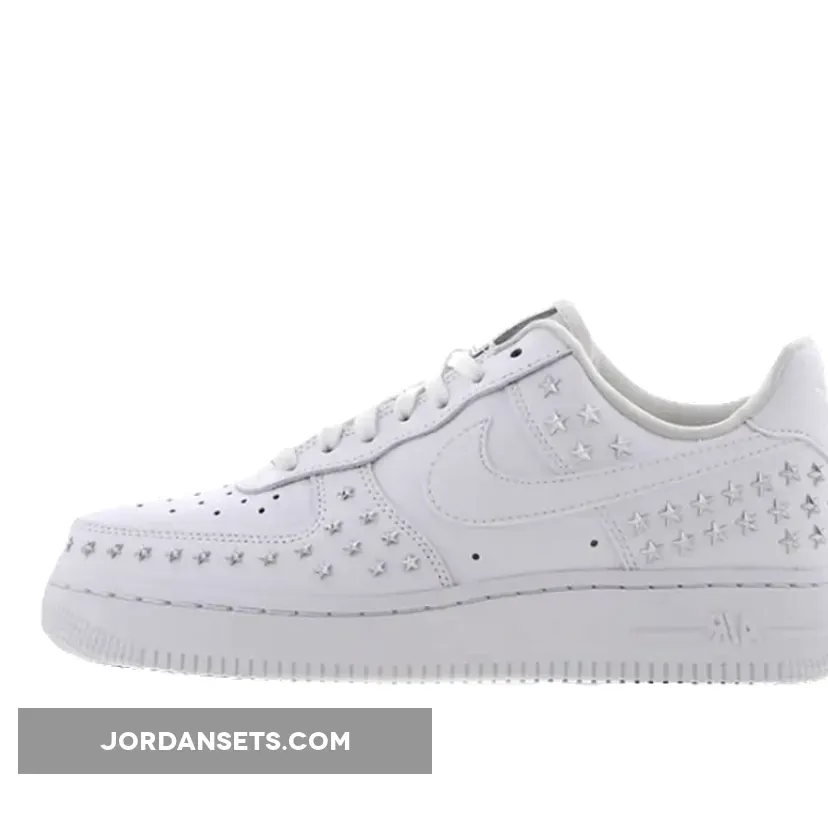 Nike Air Force 1 Low 'Stars' Triple White / air force 1 with stars