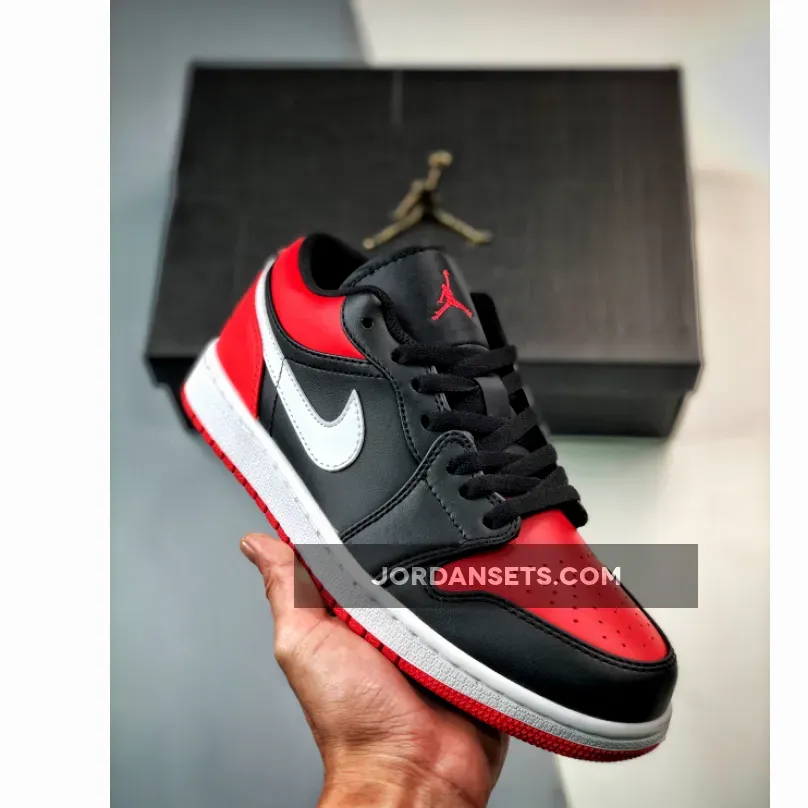 Air Jordan 1 Low Alternate Bred Toe 553558-066 / air jordan 1 alternate bred toe