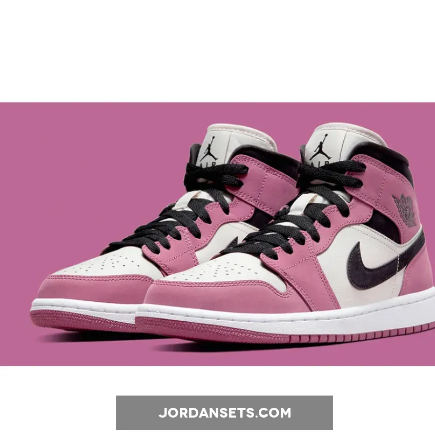 Air Jordan 1 Mid Light Mulberry DC7267-500 - air jordan 1 mid se pink