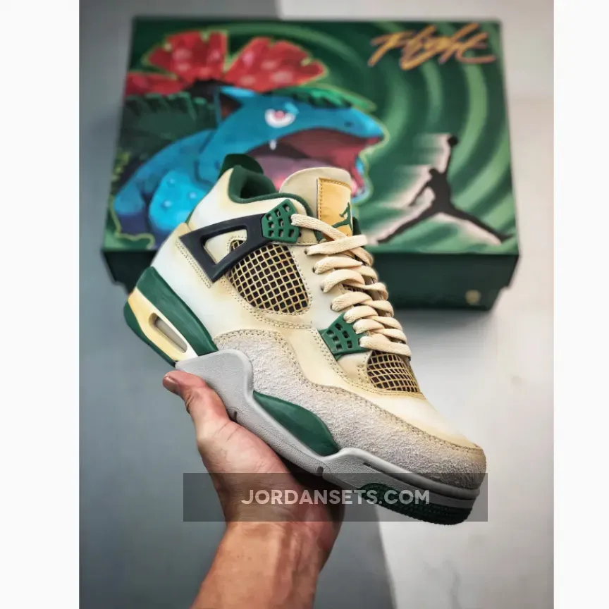 Air Jordan 4 Sail Green Restock