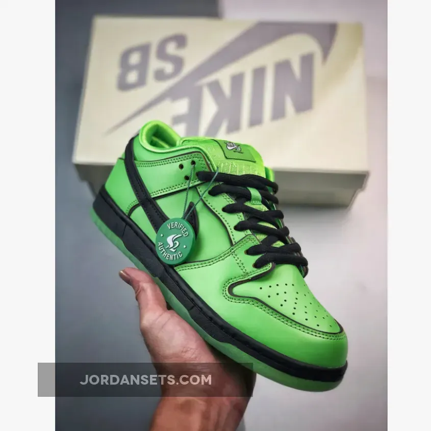 The Powerpuff Girls x Nike SB Dunk Low "Buttercup" Green