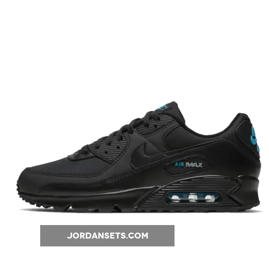 Nike Air Max 90 Black/Laser Blue air max 90 laser wolf