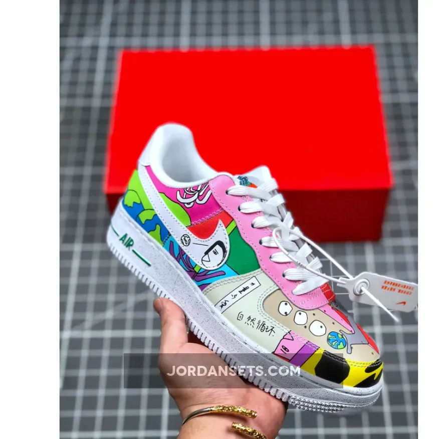 Ruohan Wang x Nike Air Force 1 Low White Multi Air Force 1 Flyleather CZ3990-900