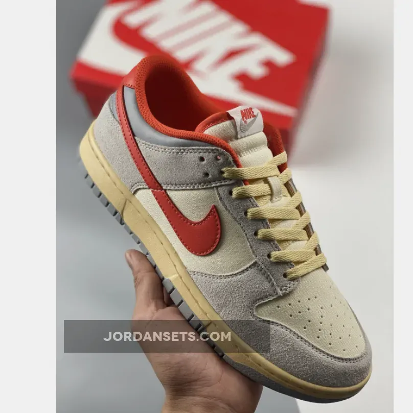 Nike Dunk Low Athletic Department FJ5429-133 #nike dunk white grey red