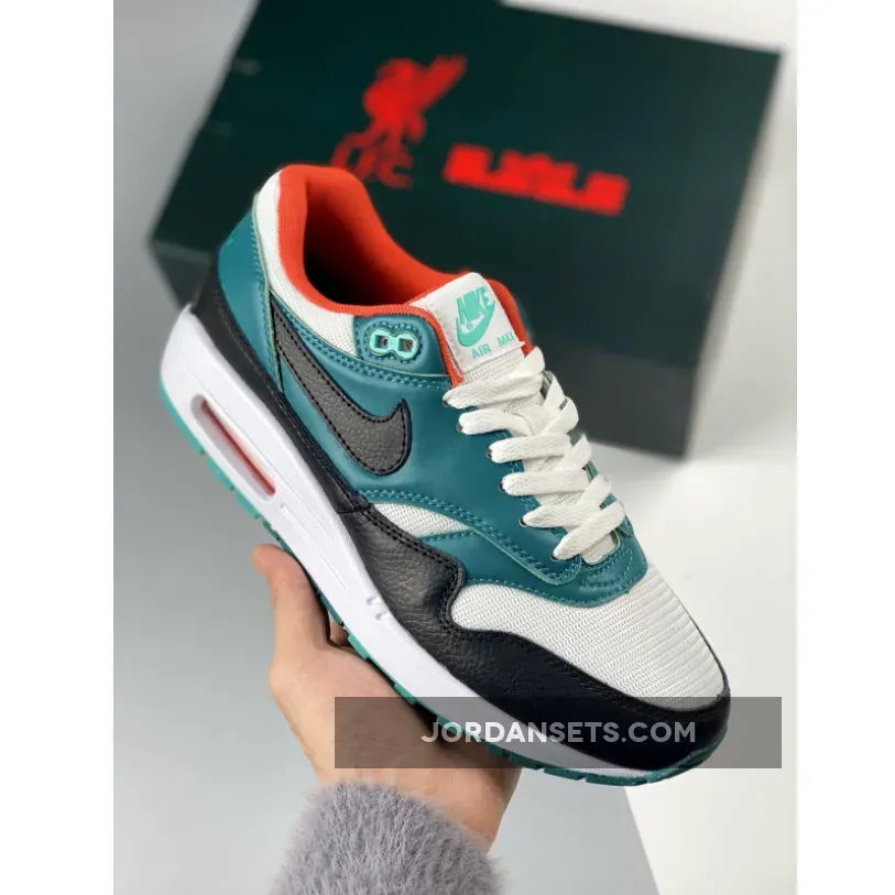 LeBron x Nike Air Max 1 'Liverpool' White/Black-Varsity Red-Gorge Green lfc air max