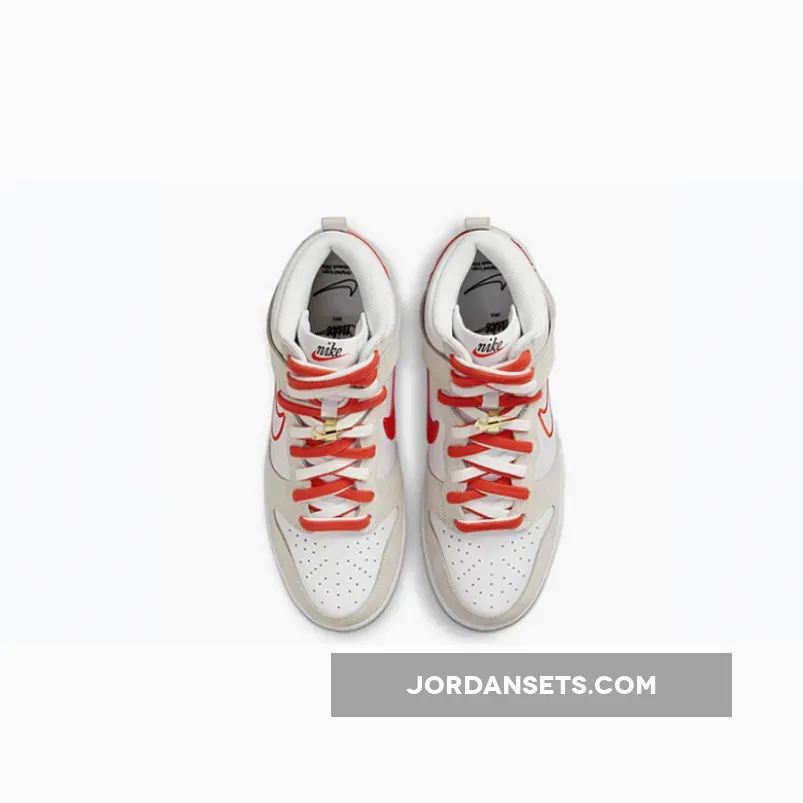 Nike Dunk High First Use Sail Red DH6758-100 / orange and white dunks