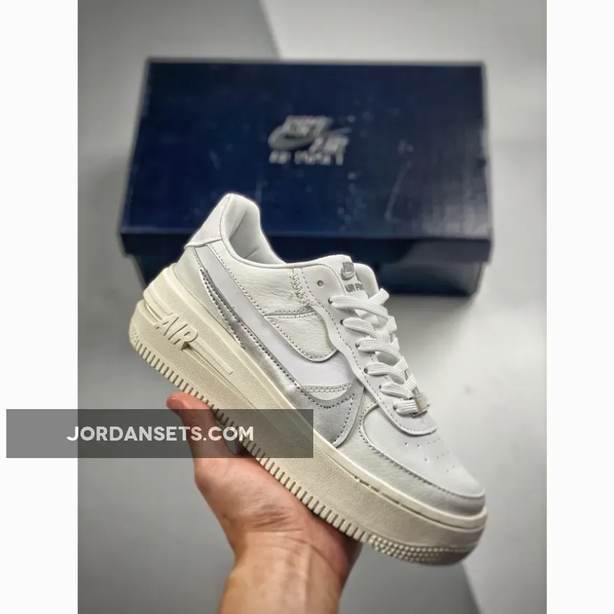 Nike Air Force 1 PLT.AF.ORM White/Wolf Grey/Metallic Silver | DJ9946101