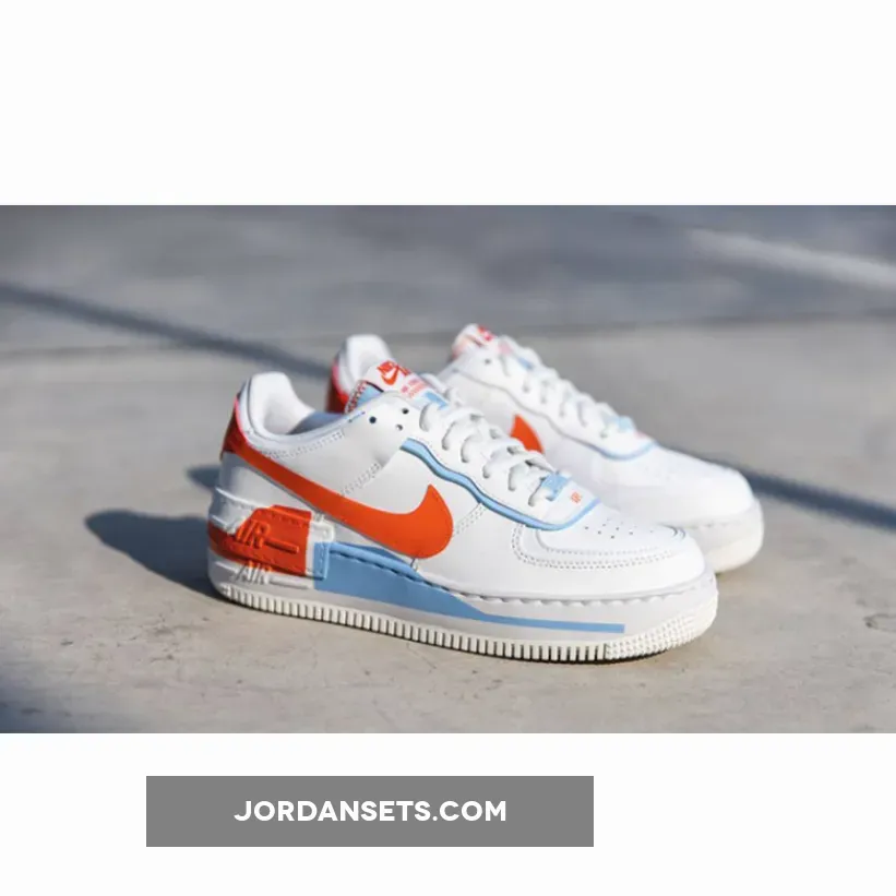 Nike Air Force 1 Shadow Summit White Team Orange WMNS CQ9503-100 orange and blue air force 1