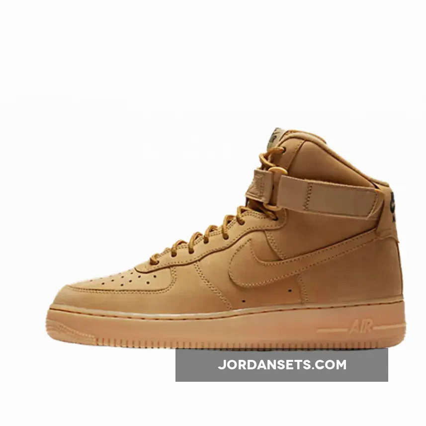 Nike Air Force 1 High 'Flax' Flax/Outdoor Green-Gum / nike af 1 high flax