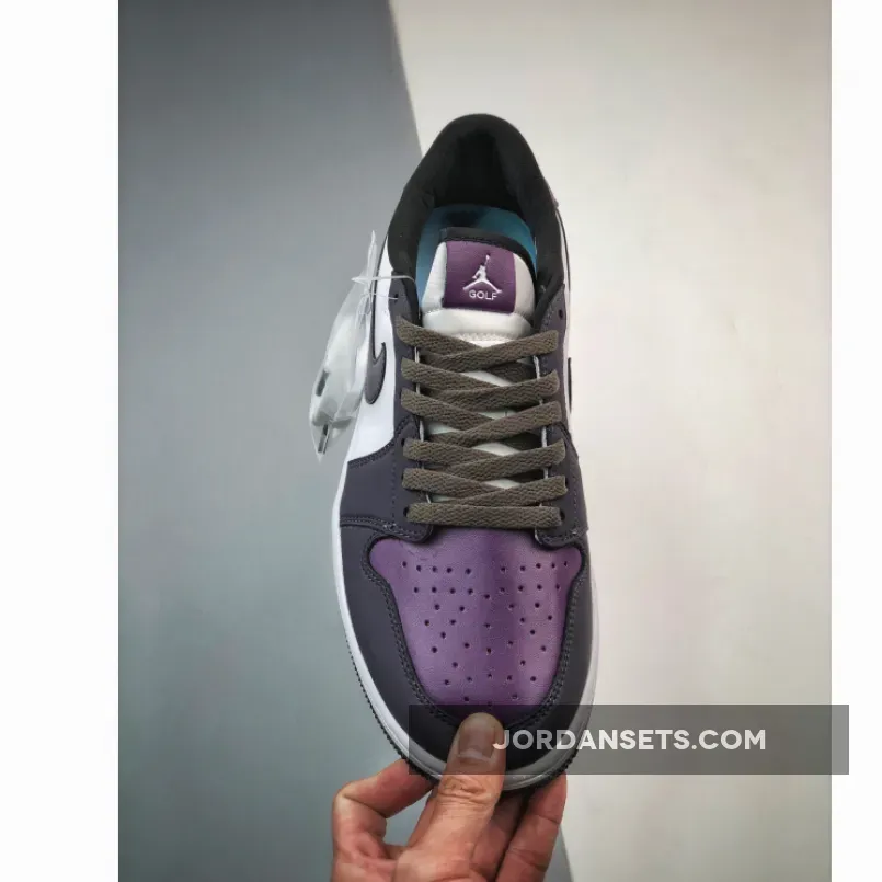 Air Jordan 1 Low Golf White/Cave Purple-Purple Smoke DZ9787-155 - air jordan 1 low cut