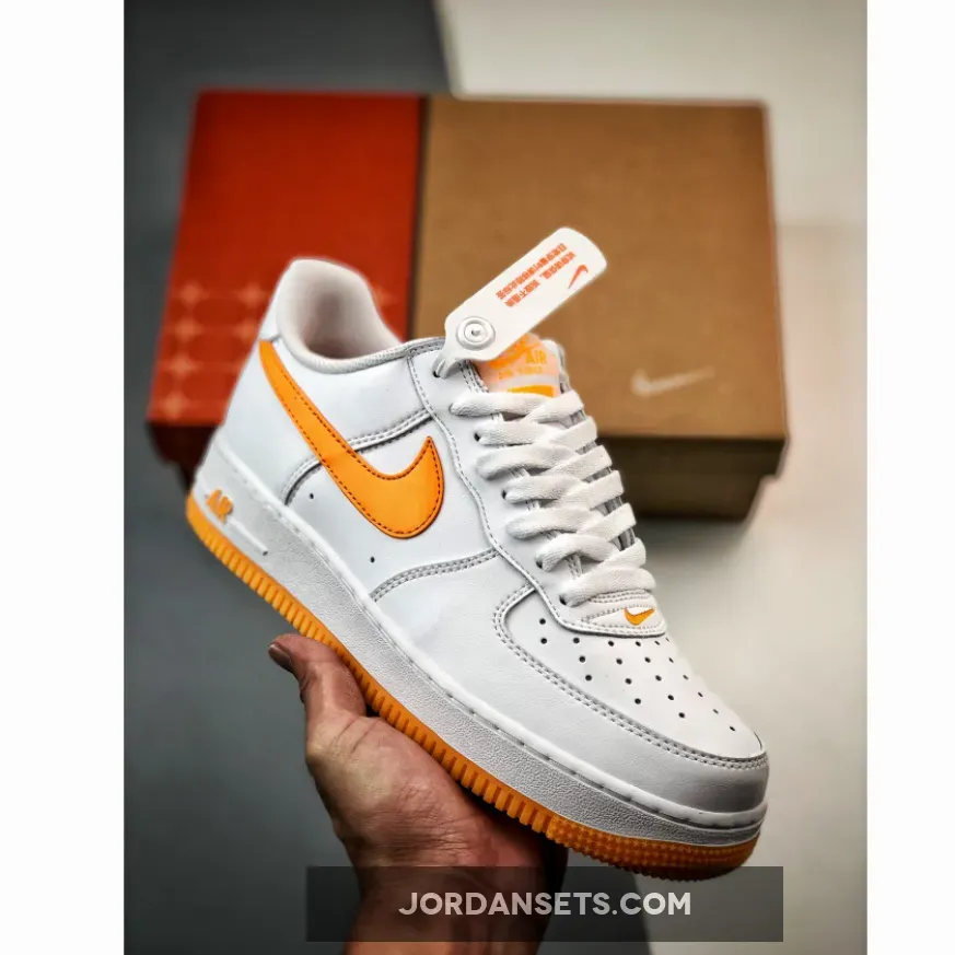 Nike Air Force 1 Low Waterproof White Orange FD7039-100 Online
