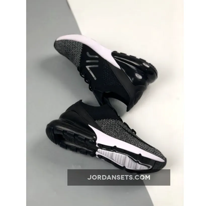 Nike Air Max 270 Flyknit 'Oreo' Black/Black-White - air max 270 flyknit oreo