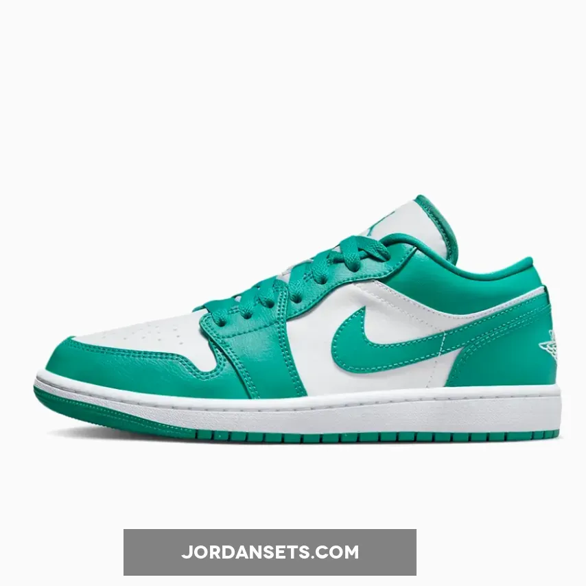 Air Jordan 1 Low White Turquoise DC0774-132 - turquoise jordan ones