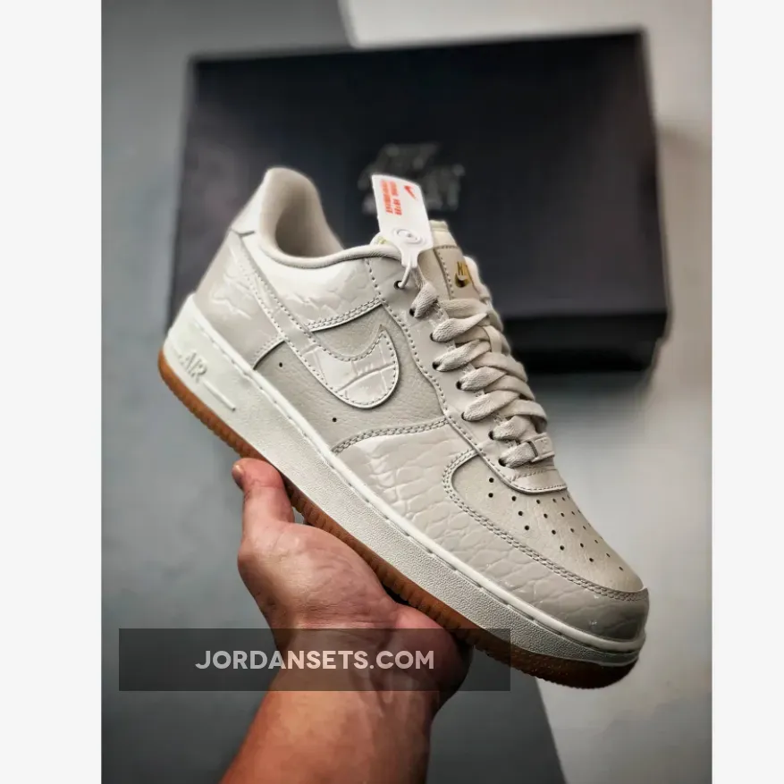 Nike Air Force 1 Low Patent Croc Phantom