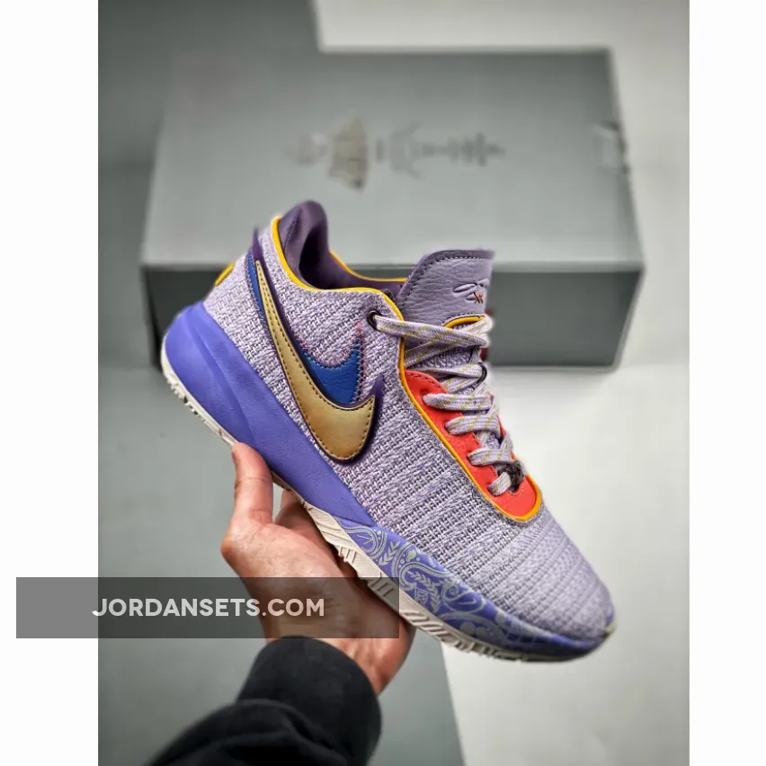 Nike LeBron 20 'Young Heirs' Vivid Purple/Metallic Gold FD0207-500 / 20 g's