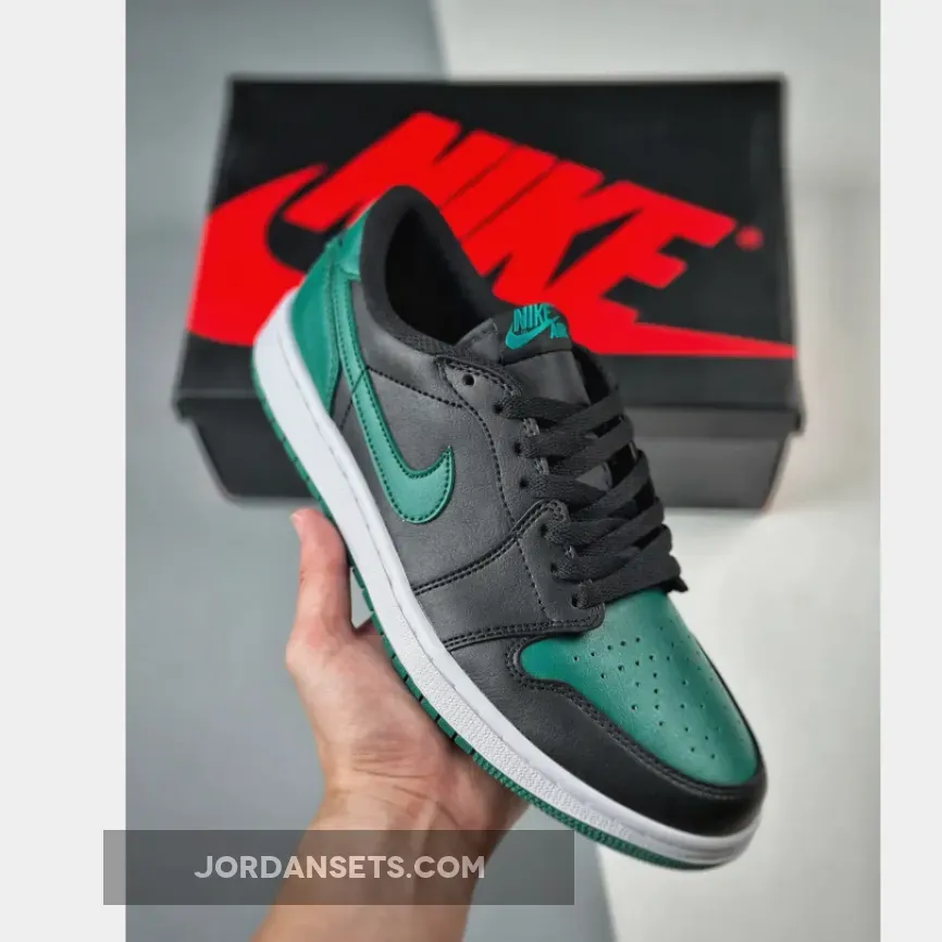Air Jordan 1 Low OG Black/Gorge Green Brand New CZ0775-036