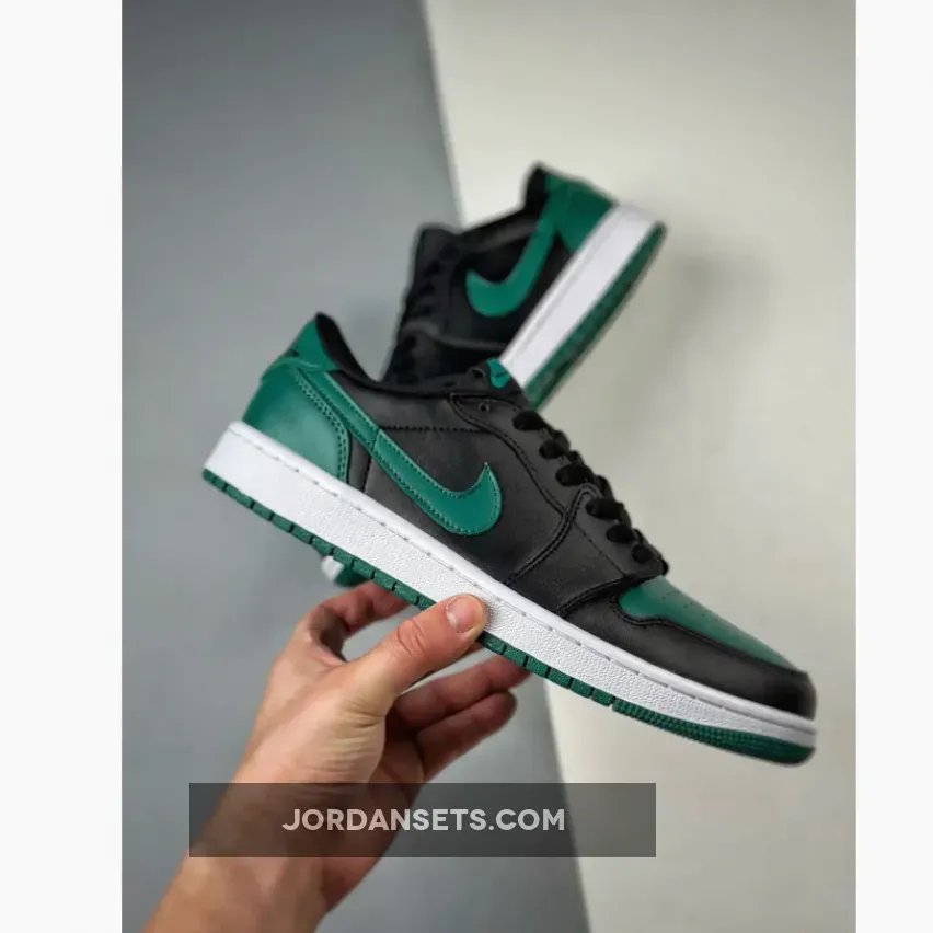 Air Jordan 1 Low OG Black/Gorge Green Brand New CZ0775-036