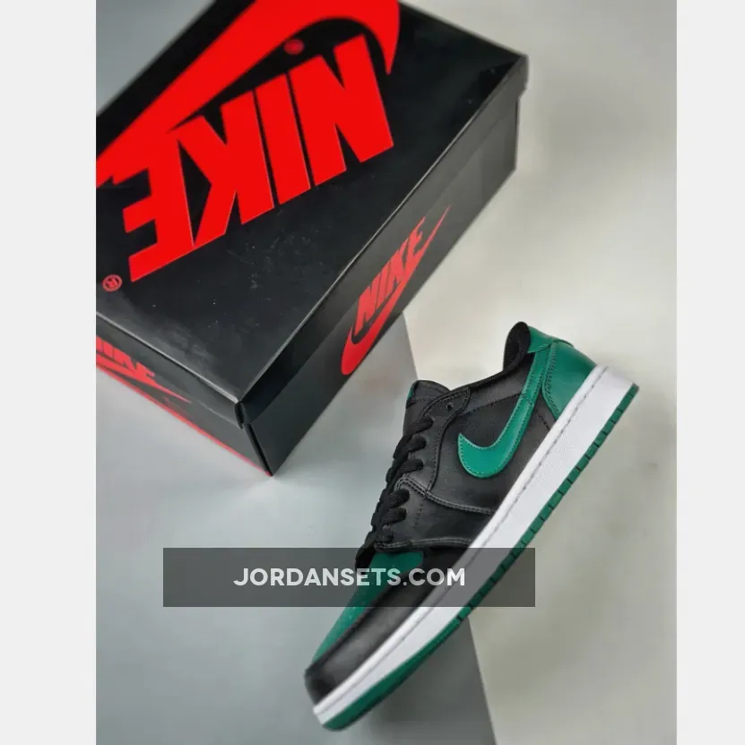Air Jordan 1 Low OG Black/Gorge Green Brand New CZ0775-036