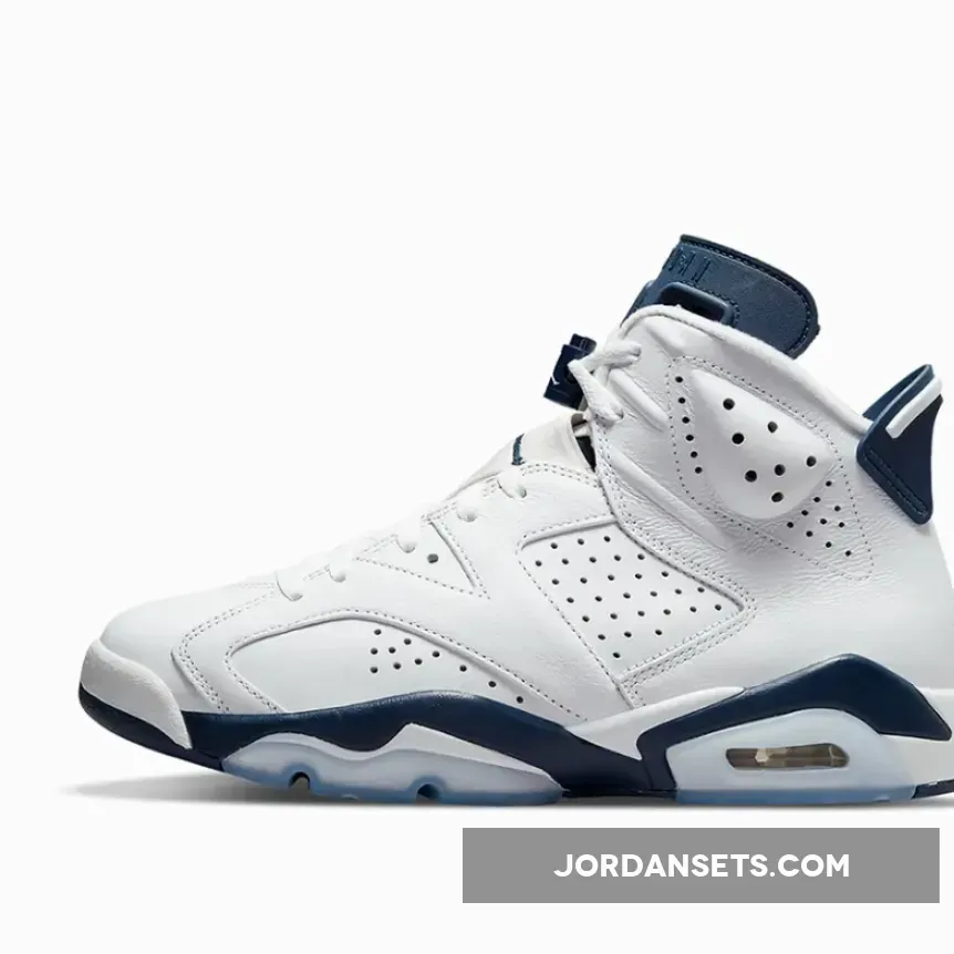 Air Jordan 6 Retro White/Midnight Navy AJ6 - air jordan 6 midnight navy