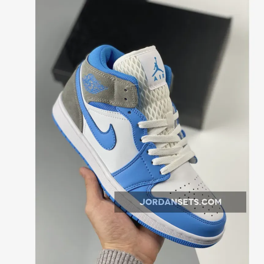 Air Jordan 1 Mid University Blue/Grey DX9276-100 air jordan 1 mid se university blue