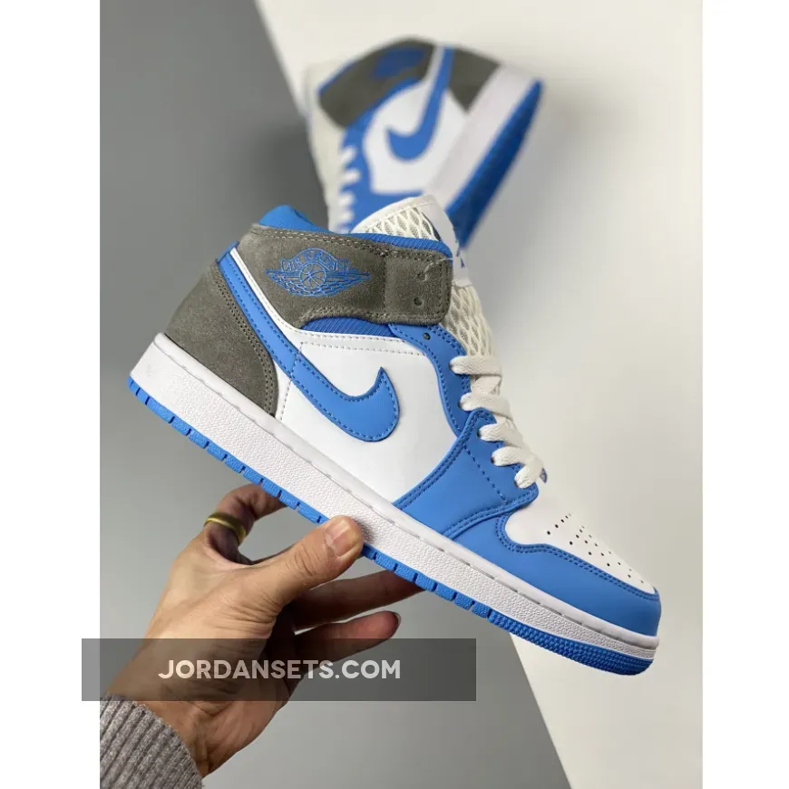 Air Jordan 1 Mid University Blue/Grey DX9276-100 air jordan 1 mid se university blue