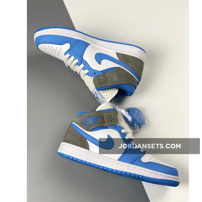 Air Jordan 1 Mid University Blue/Grey DX9276-100 air jordan 1 mid se university blue