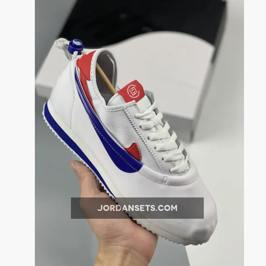CLOT x Nike Cortez 'Forrest Gump' White/Game Royal-Red DZ3239-100 - clot game