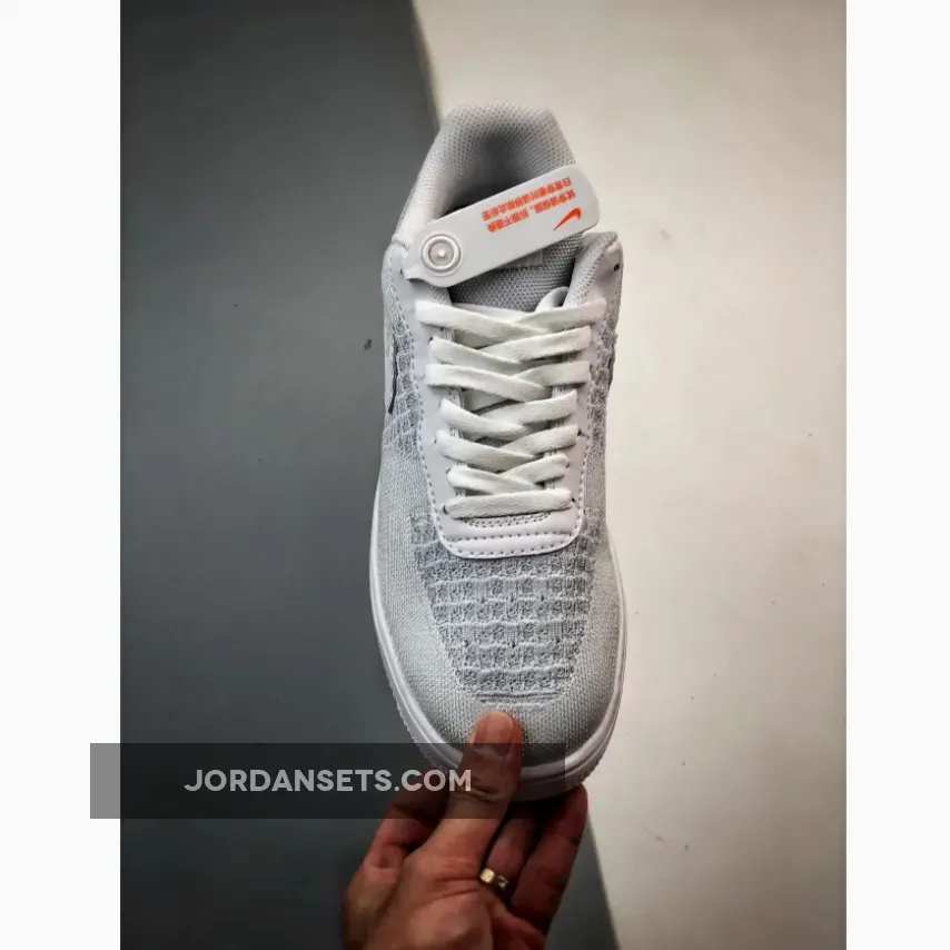 Nike Air Force 1 Flyknit 2 White/Pure Platinum AV3042-100 Nike Air Force 1 Flyknit 2 White/Pure Platinum AV3042-100