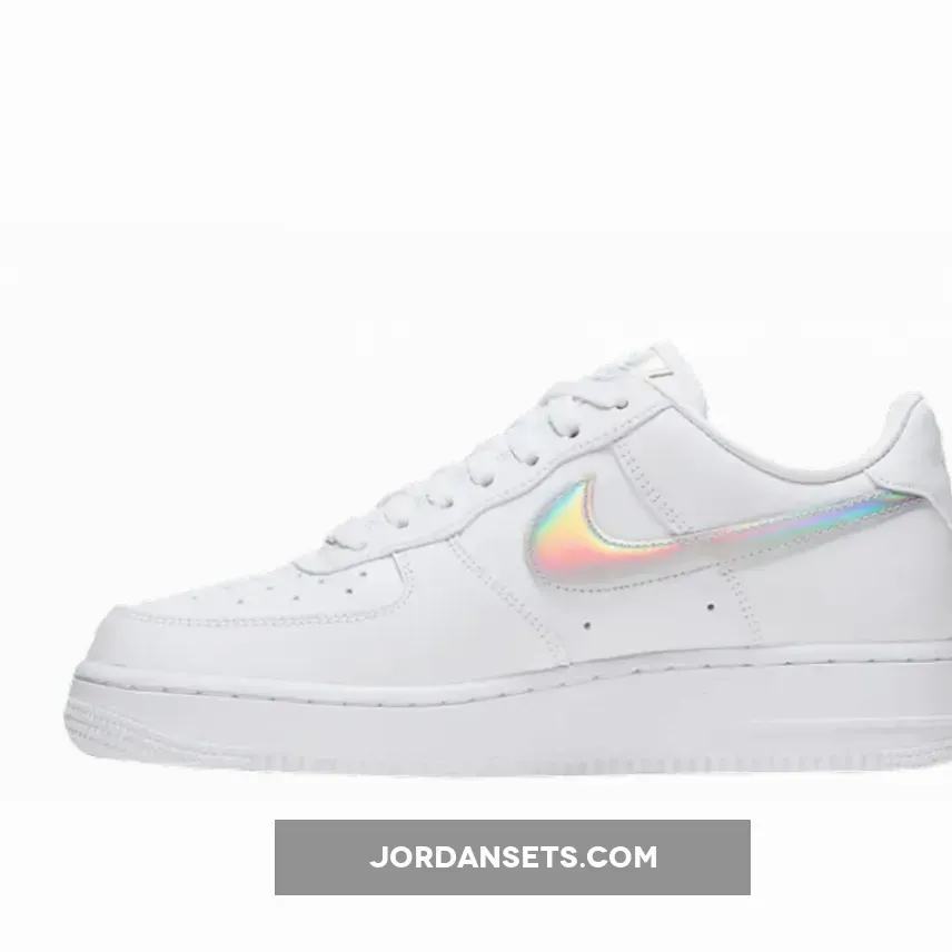 Nike Air Force 1 Low White Iridescent CJ1646-100 / nike air force 1 iridescent swoosh