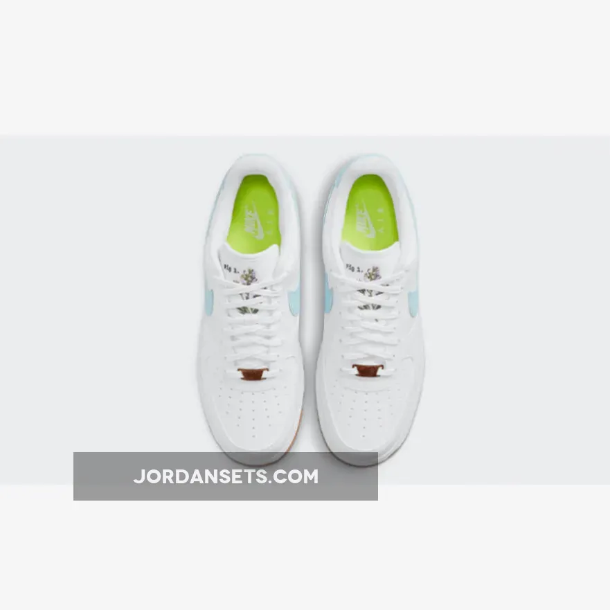 Nike Air Force 1 'Indigo' White/Obsidian-White-Black #air force 1 pomegranate indigo