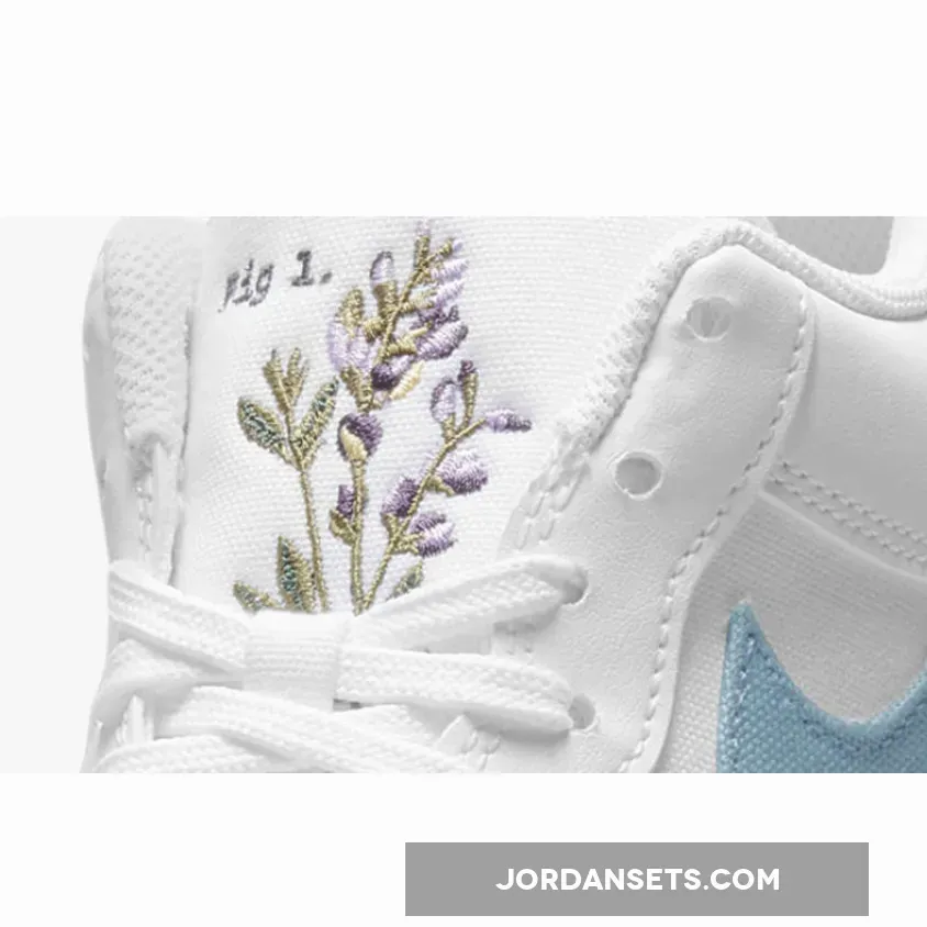 Nike Air Force 1 'Indigo' White/Obsidian-White-Black #air force 1 pomegranate indigo