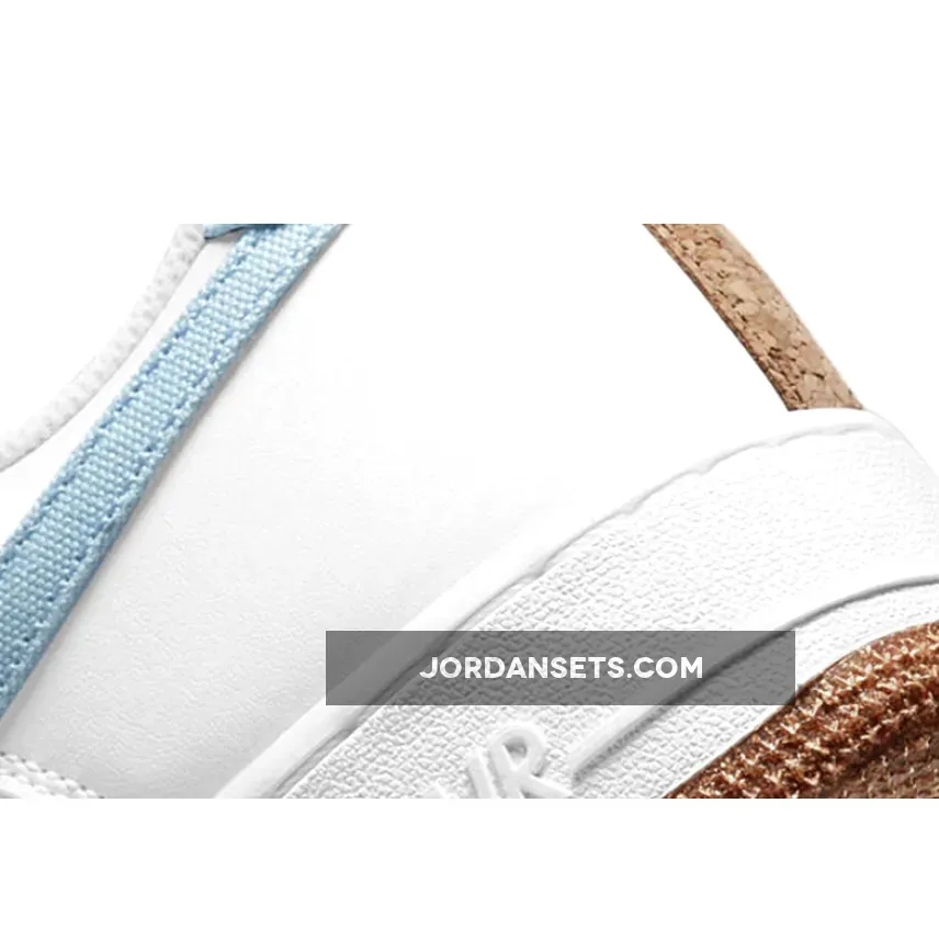 Nike Air Force 1 'Indigo' White/Obsidian-White-Black #air force 1 pomegranate indigo
