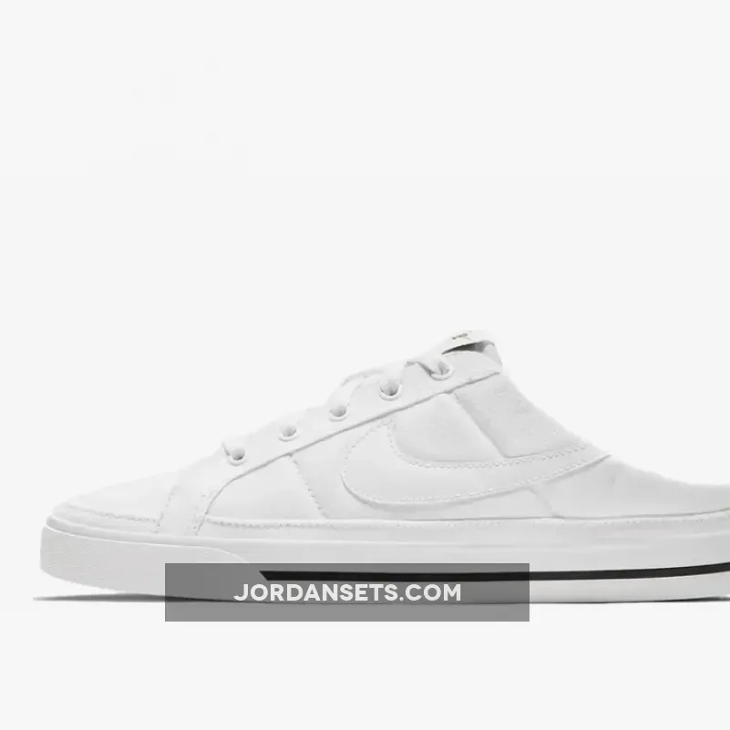 NikeCourt Legacy Mule White Black DB3970-100 / nike db3970