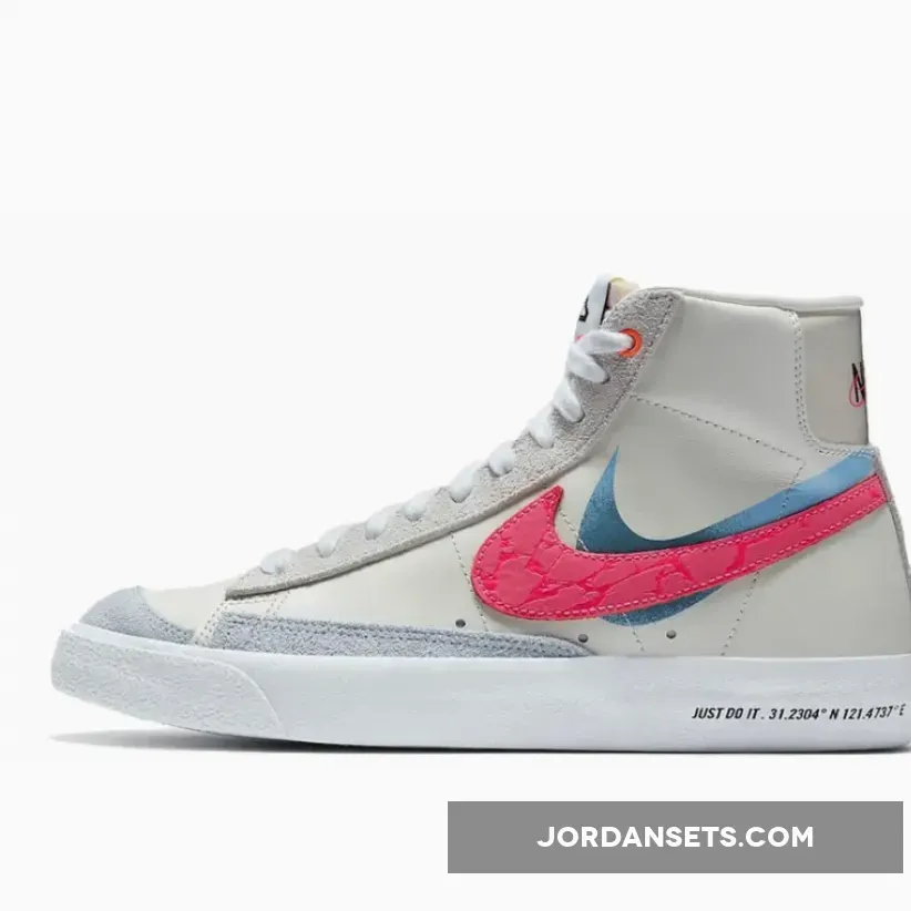 Nike Blazer Mid 77 'Shanghai' Pink Orange #multi color nike blazers