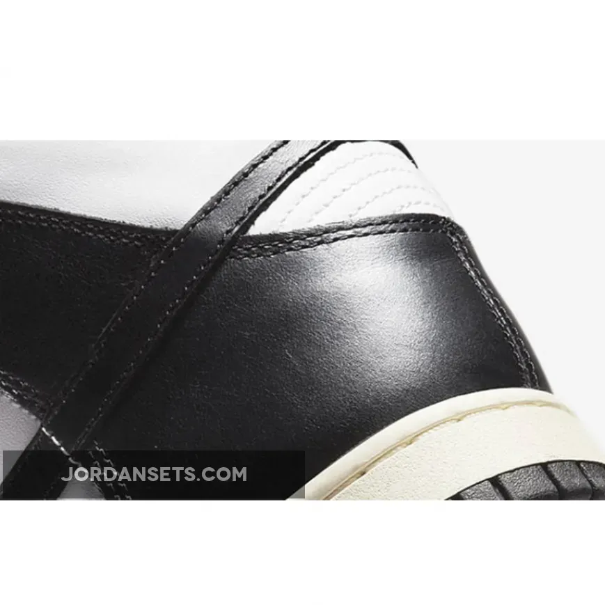 Nike Dunk High Vintage Black White DQ8581-100 / womens dunk vintage black