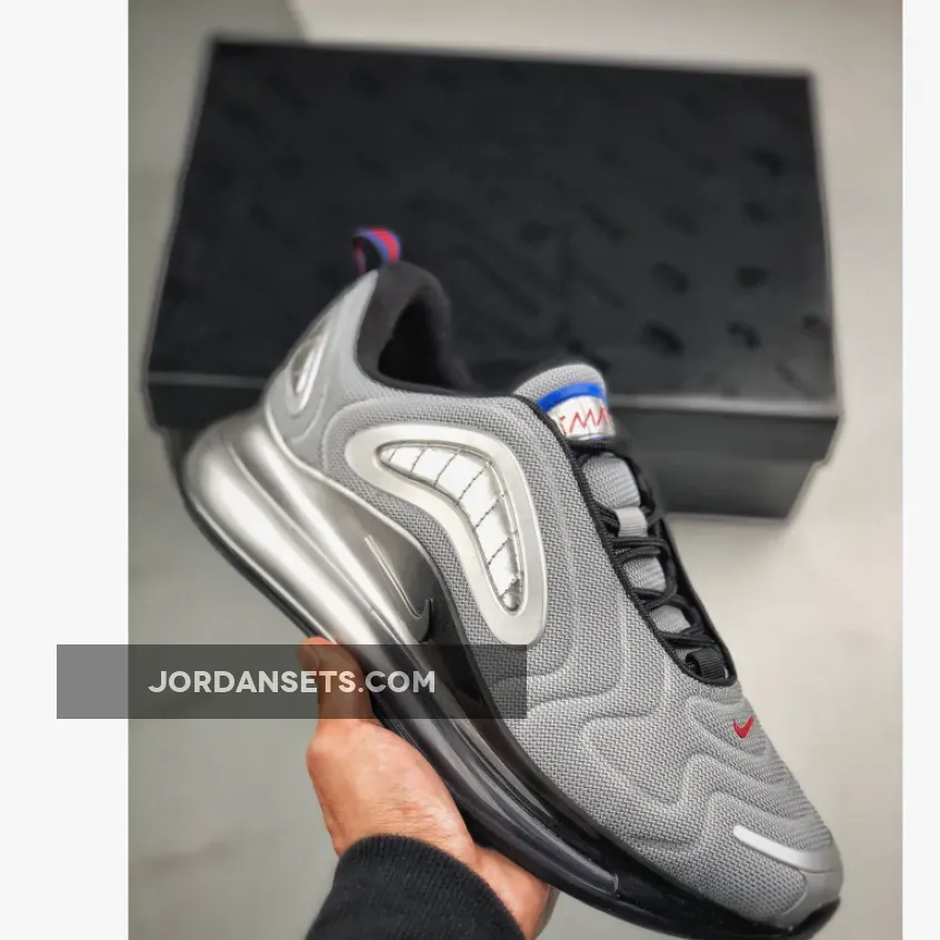 Nike Air Max 720 Black/Metallic Silver - Metallic Silver Air Max 720 AO2924-019