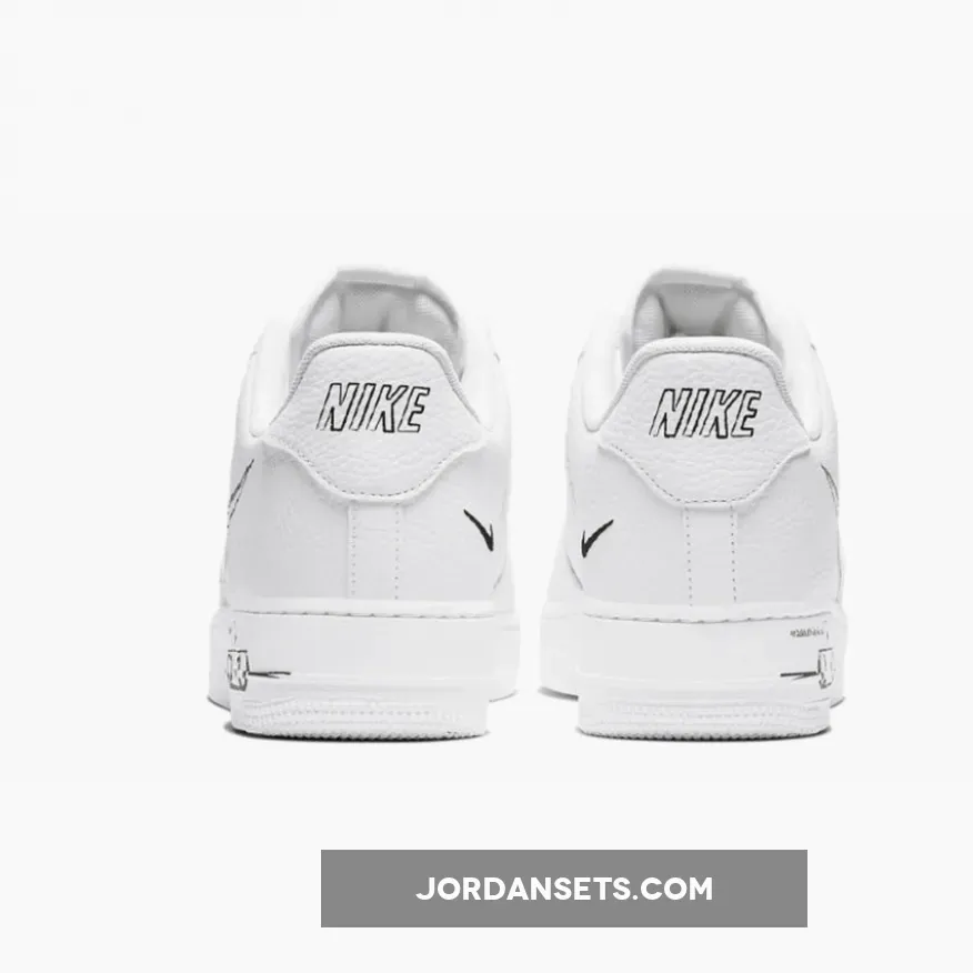 Nike Air Force 1 Low 'Sketch' White/Black CW7581-101 - af1 sketch