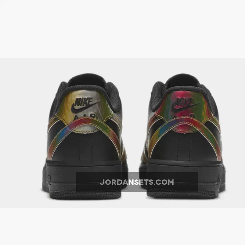 Nike Air Force 1 'Misplaced Swooshes' Black Multi-Color - air force 1 misplaced swoosh