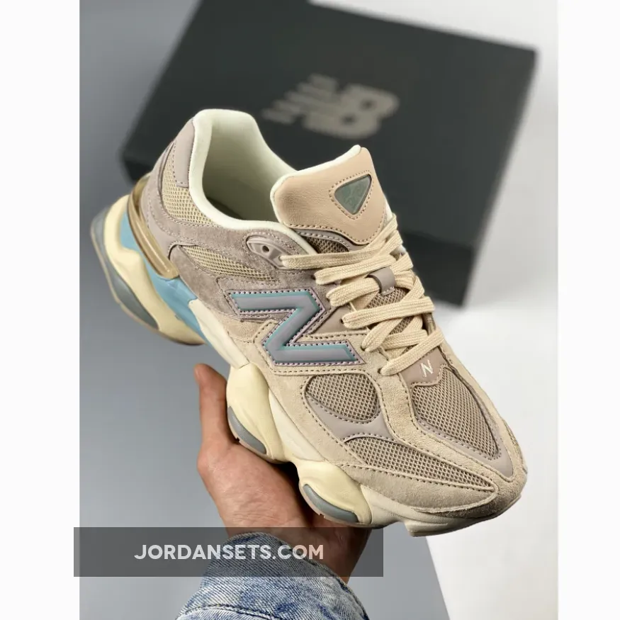 New Balance 9060 Ivory Cream Pink Sand