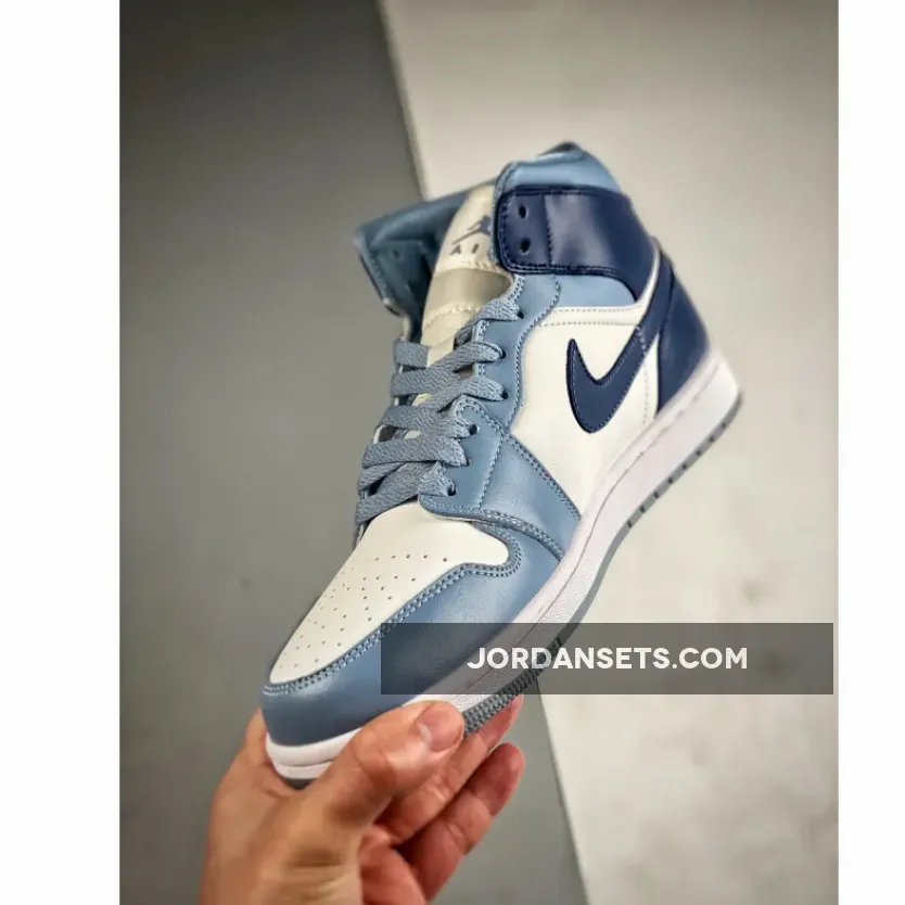 Air Jordan 1 Mid Two-Tone Blue BQ6472-140 For Sale Air Jordan 1 Mid Two-Tone Blue BQ6472-140 For Sale