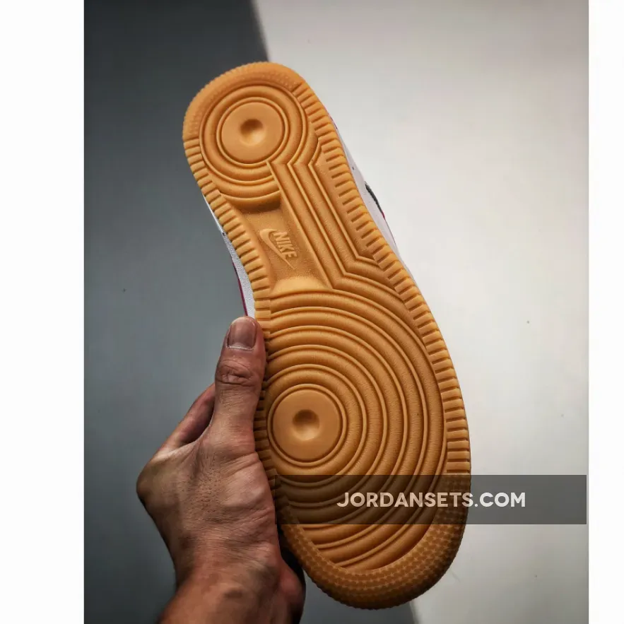 Nike Air Force 1 Low 'Since 82' White and University Red yellow and white air force ones