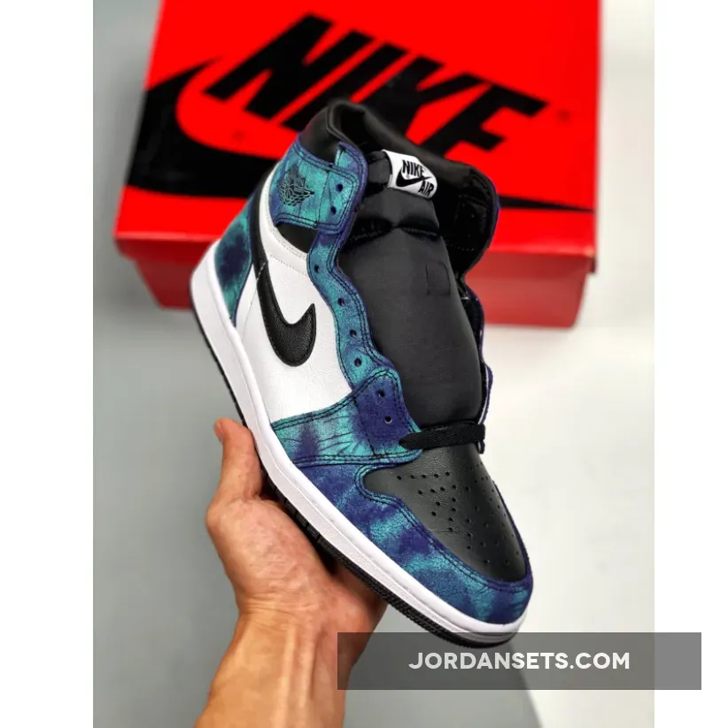Air Jordan 1 Retro High OG 'Tie-Dye' CD0461-100 how to tie jordan 1 shoes