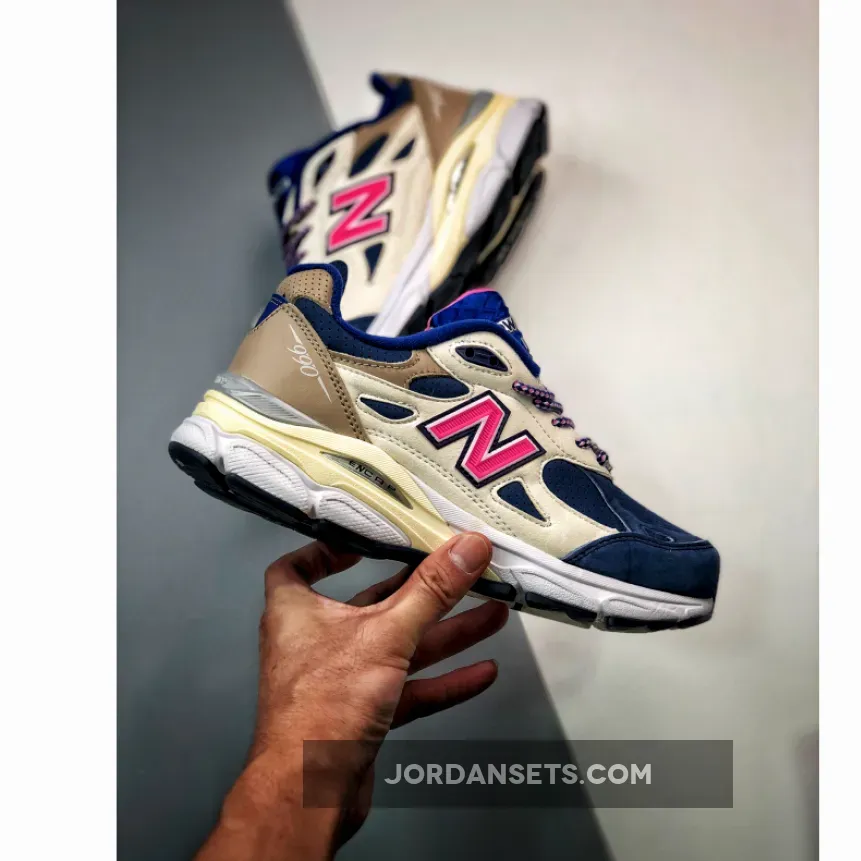 Kith x New Balance 990v3 Daytona Navy/Sail/Pink/Brown/Blue / 990v3 Daytona M990KH3