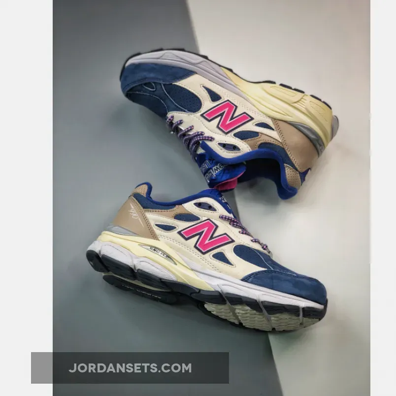 Kith x New Balance 990v3 Daytona Navy/Sail/Pink/Brown/Blue / 990v3 Daytona M990KH3