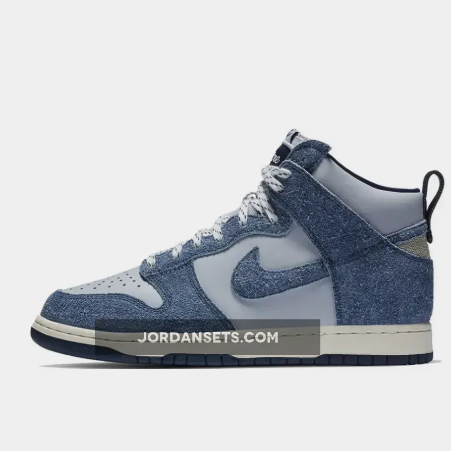 Notre x Nike Dunk High Pearl White/Blue Void/Grand Purple / notre blue void