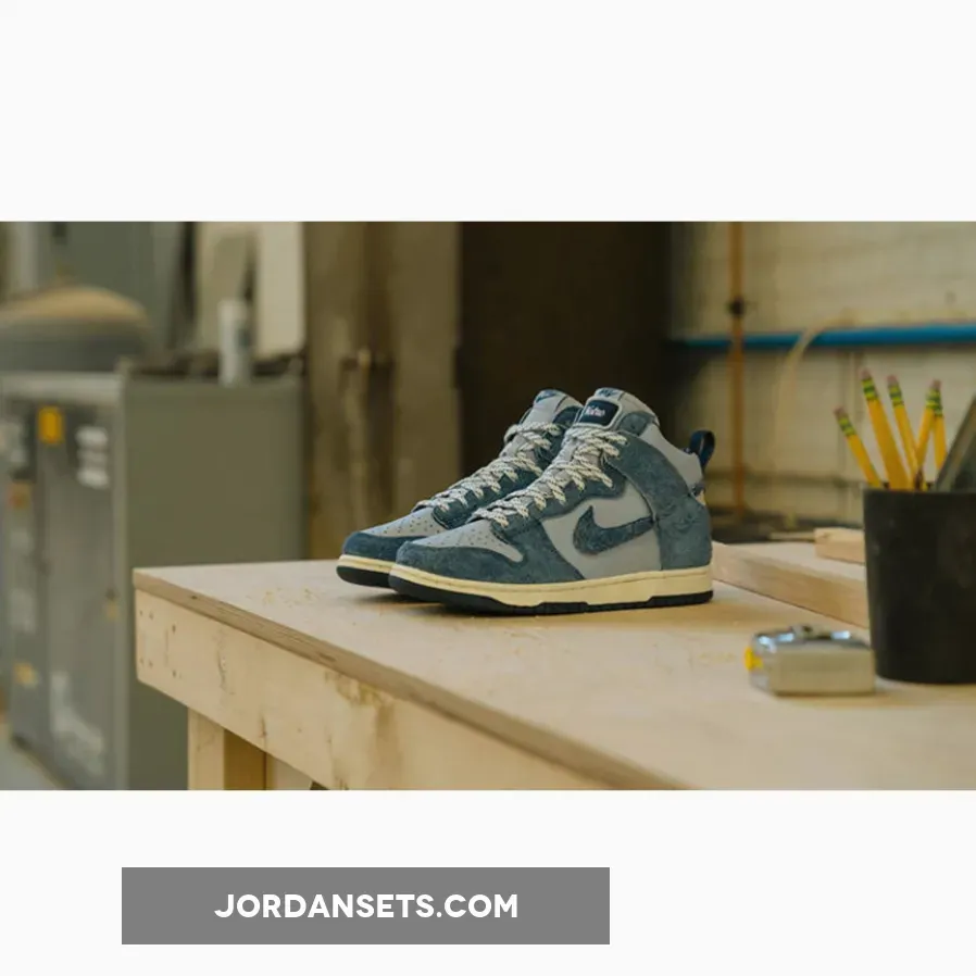 Notre x Nike Dunk High Pearl White/Blue Void/Grand Purple / notre blue void