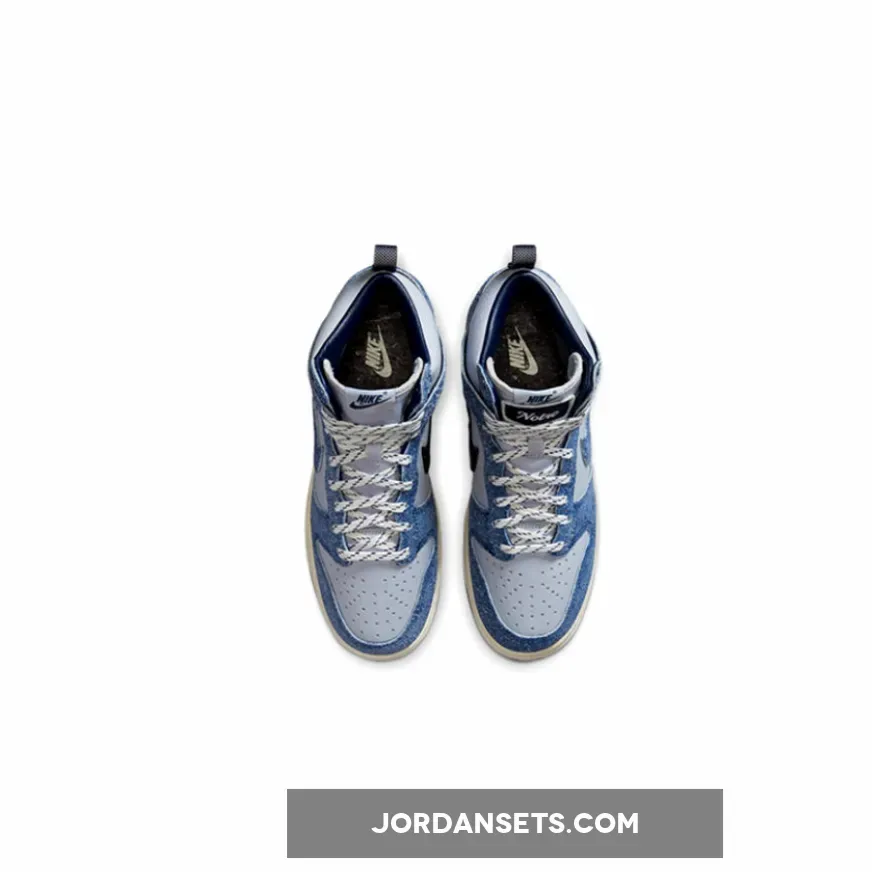 Notre x Nike Dunk High Pearl White/Blue Void/Grand Purple / notre blue void