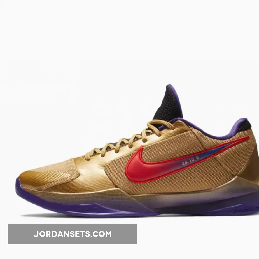 Undefeated x Nike Kobe 5 Protro 'Hall of Fame' Metallic Gold/Field Purple-Multi-Color #undftd kobe